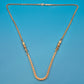 Vintage Goldfarbene Kette mit zwei Zierelementen