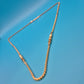 Vintage Goldfarbene Kette mit zwei Zierelementen