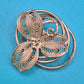 Vintage Silber Filigran Brosche florales Design Handarbeit