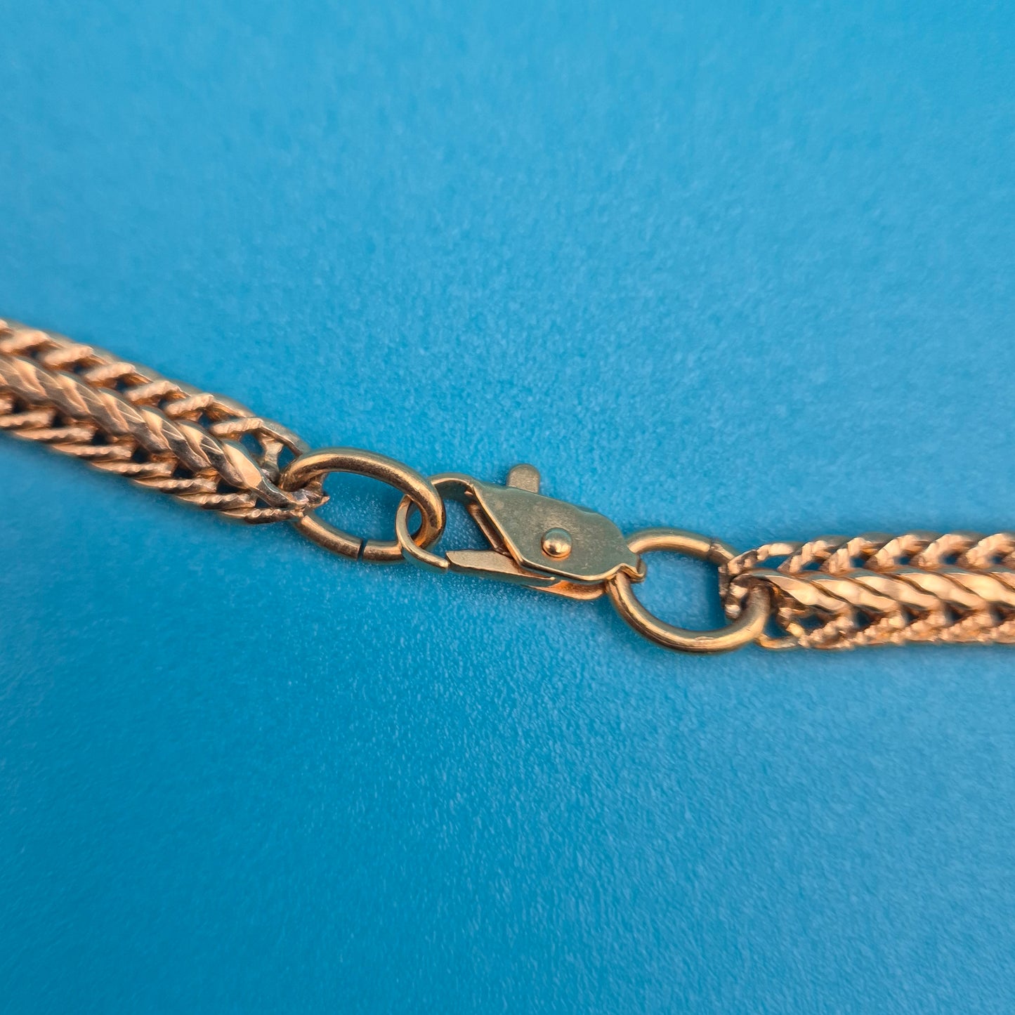 Klassische Vintage Fischgräten-Kette in Goldoptik