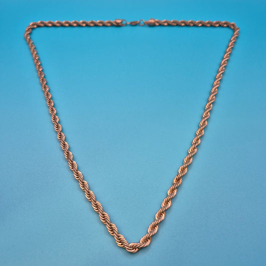 Klassische gedrehte Vintage Kordelkette in Gold-Optik