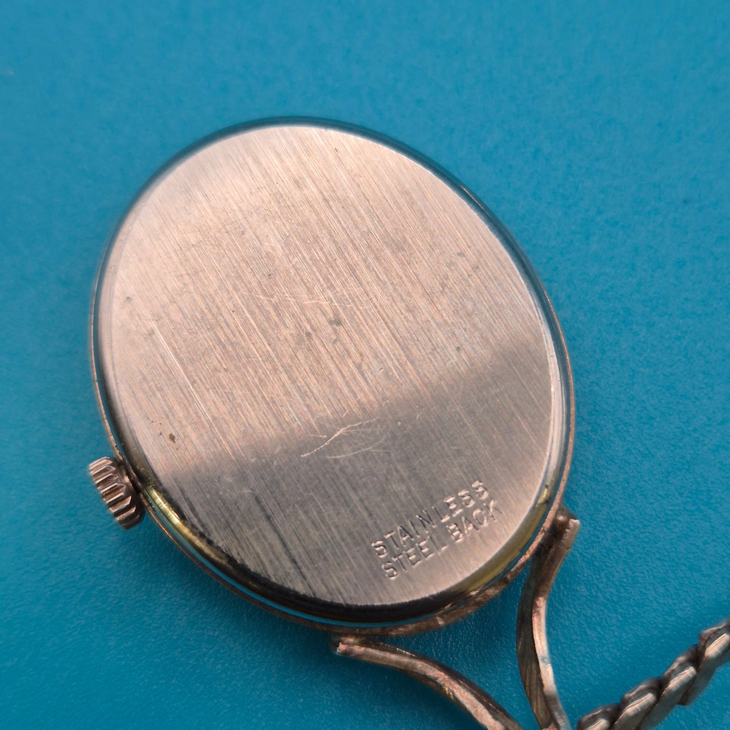 Elegante Vintage Premira Bijou Uhren-Halskette im ovalen Design