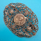 Vintage Brosche St. Theresia vom Kinde Jesu Filigraner Schmuck