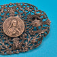 Vintage Brosche St. Theresia vom Kinde Jesu Filigraner Schmuck