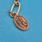 Bunte Vintage Perlenkette mit geschliffenen Kristallen und Gold-Finish