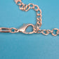 Vintage Kette mit anthrazitfarbenem Kristall-Anhänger in Silber-Optik