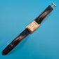 Vintage Lip Damenuhr Goldfarben Quartz mit Lederarmband