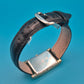 Vintage Lip Damenuhr Goldfarben Quartz mit Lederarmband