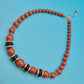 Vintage Statement Kette mit braunen Perlen und eleganten Metall-Akzenten
