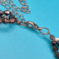 Vintage Statement Collier mit facettierten Glasperlen in Grau & Anthrazit