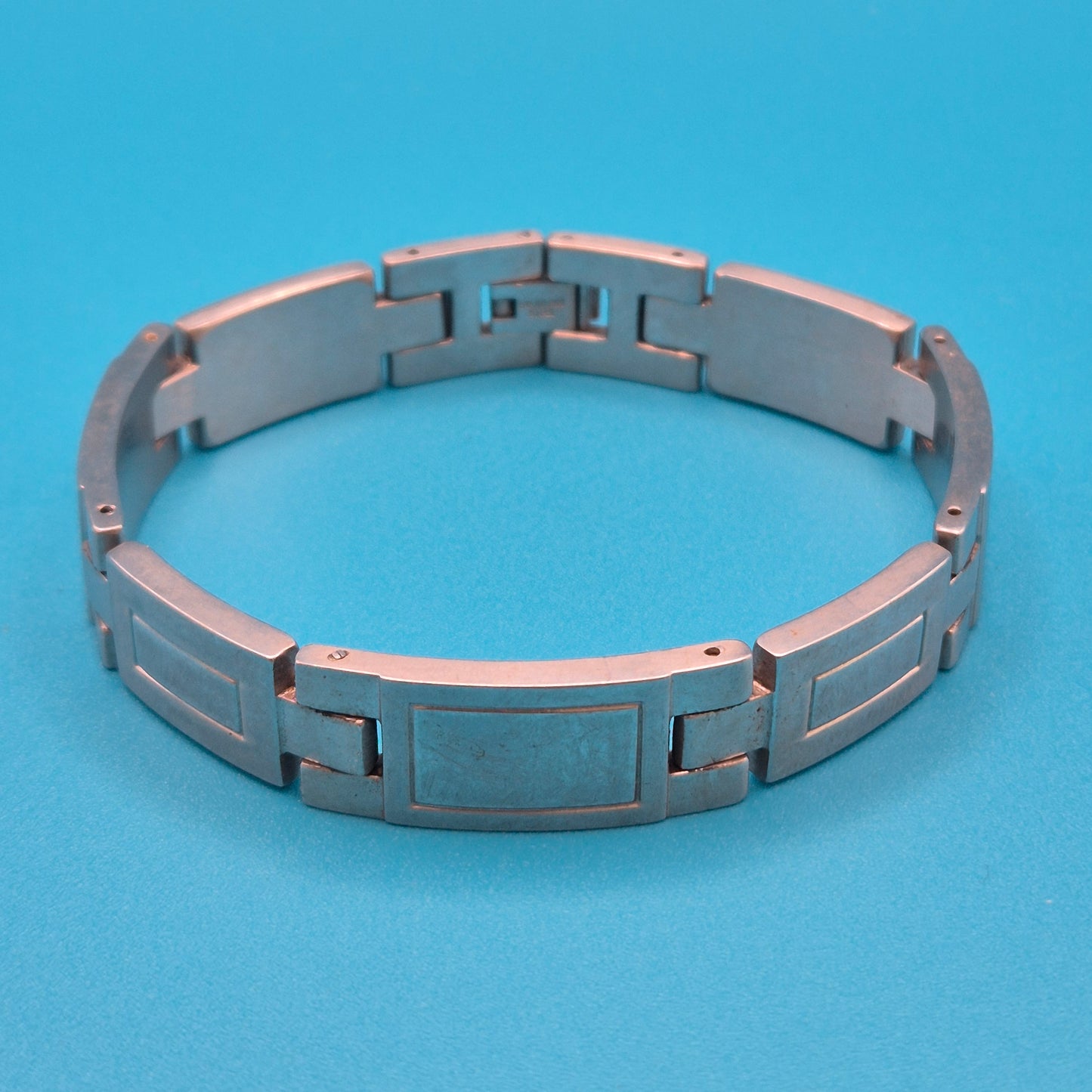 Elegantes Vintage-Armband aus Edelstahl im minimalistischen Glieder-Design