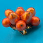 Vintage Cluster-Brosche in leuchtendem Orange - Modeschmuck