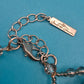 Vintage Statement Collier mit facettierten Glasperlen in Anthrazit
