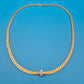 Elegante Vintage Gold-Kette mit zartem Zirkonia-Blütenanhänger