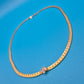 Elegante Vintage Gold-Kette mit zartem Zirkonia-Blütenanhänger