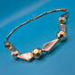 Vintage Statement Kette in Goldoptik mit geometrischen Akzenten
