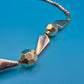 Vintage Statement Kette in Goldoptik mit geometrischen Akzenten
