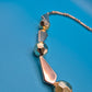 Vintage Statement Kette in Goldoptik mit geometrischen Akzenten
