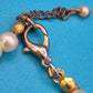 Vintage Perlenarmband mit Größenverlauf und Karabinerverschluss