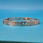 Elegantes Vintage-Armband mit Zirkonia-Besatz und zweifarbigem Design