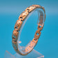 Elegantes Magnet-Armband im Bicolor-Design Gold- und Silberfarben