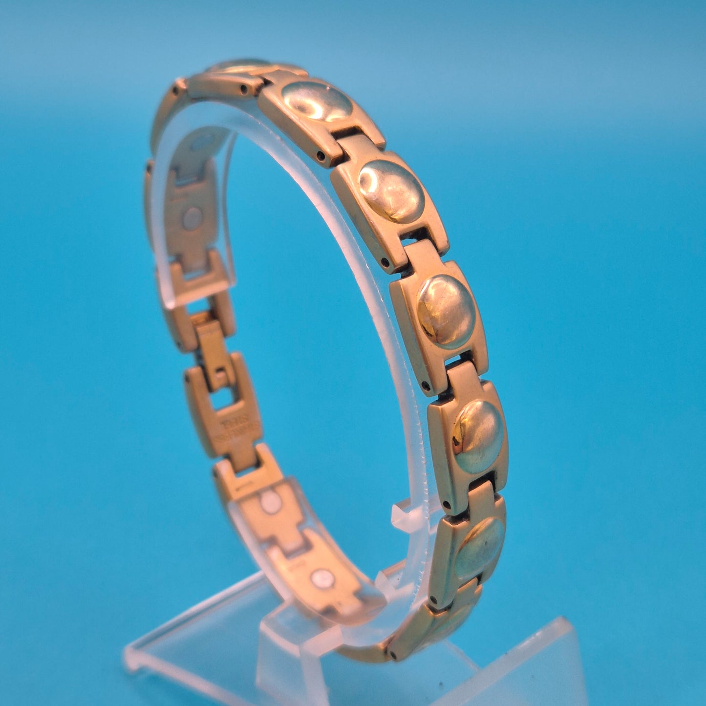 Elegantes Magnet-Armband im Bicolor-Design Gold- und Silberfarben