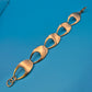 Vintage Gliederarmband im 60er Jahre Mid-Century Design goldfarben