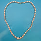 Elegante Vintage Perlenkette mit Akzent-Edelsteinen und Goldverschluss