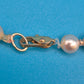 Elegante Vintage Perlenkette mit Akzent-Edelsteinen und Goldverschluss
