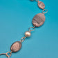 Vintage Statement-Kette mit großem Ring-Anhänger in Silber-Optik