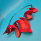 Extravagante Statement-Kette in Rot & Schwarz – Modernes Vintage-Design