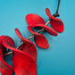 Extravagante Statement-Kette in Rot & Schwarz – Modernes Vintage-Design