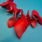 Extravagante Statement-Kette in Rot & Schwarz – Modernes Vintage-Design