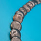 Vintage Statement-Kette mit organischen Holzperlen und Metallelementen
