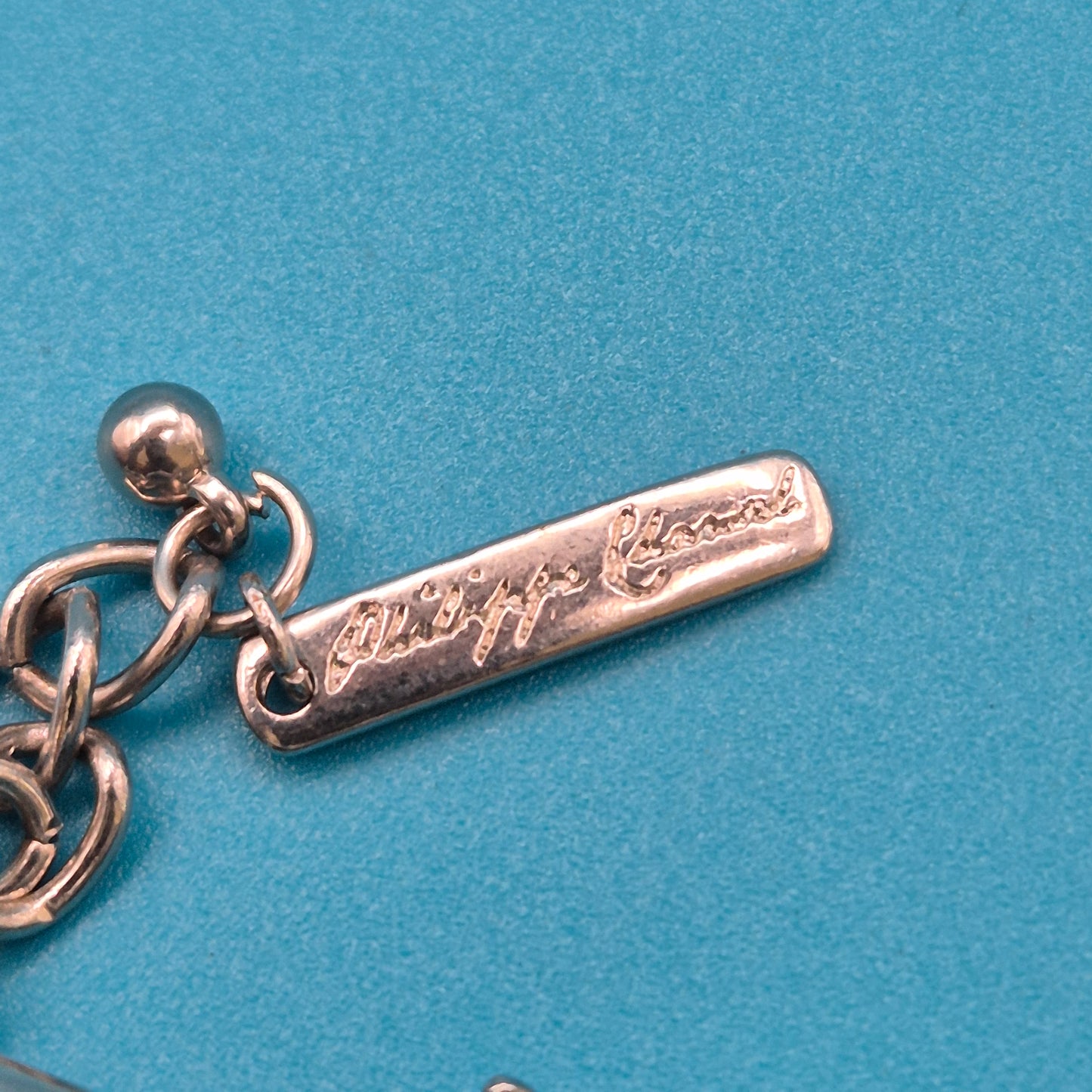 Vintage Philippe Ferrandis Armband Türkis Optik Mehrreihig Messing