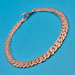 Klassisches flaches Panzerarmband mit feiner Texturierung - Vintage Look
