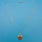 Elegante Vintage Herz-Medaillon Halskette in Goldoptik