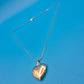 Elegante Vintage Herz-Medaillon Halskette in Goldoptik