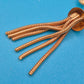Vintage Goldfarbene Brosche mit Schlangenkettchen-Quaste