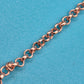 Elegante Y-Kette Roségold-Optik mit funkelnden Zirkonia-Steinen