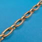 Elegante Vintage Goldfarbene Kette mit facettierten Schmucksteinen