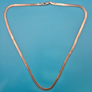 Elegante Vintage Silber-Fischgrätenkette Klassisches Design