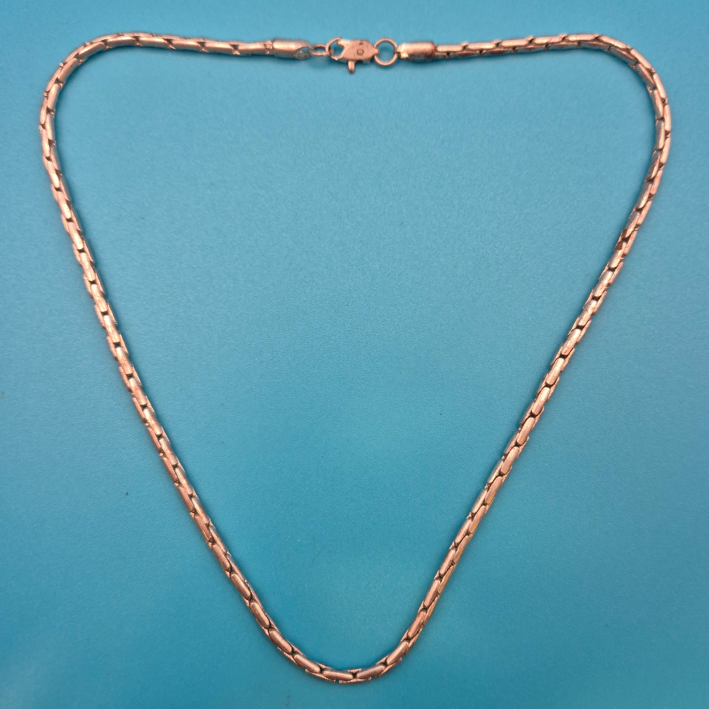 Elegante Vintage Kette Rundpanzer glänzend