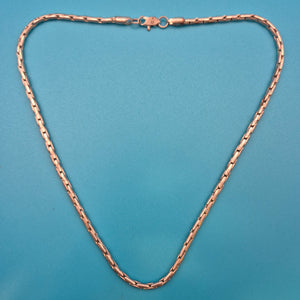 Elegante Vintage Kette Rundpanzer glänzend