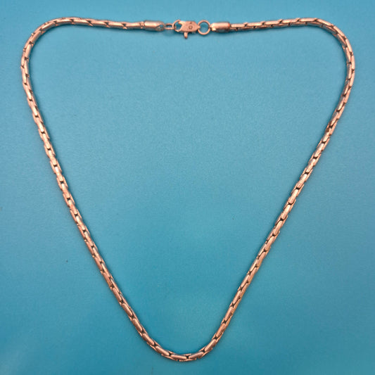 Elegante Vintage Kette Rundpanzer glänzend