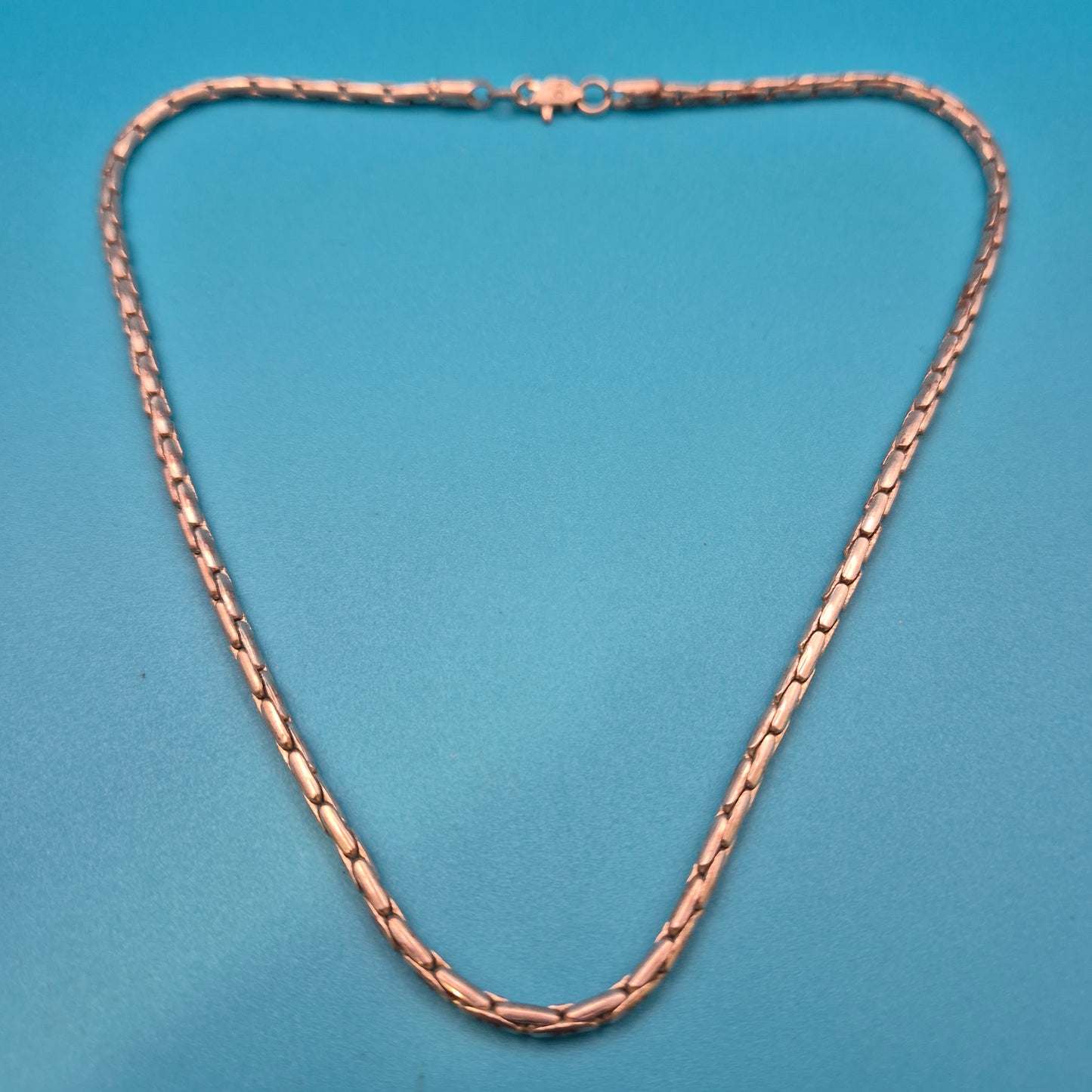 Elegante Vintage Kette Rundpanzer glänzend