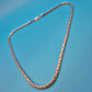 Elegante Vintage Kette Rundpanzer glänzend