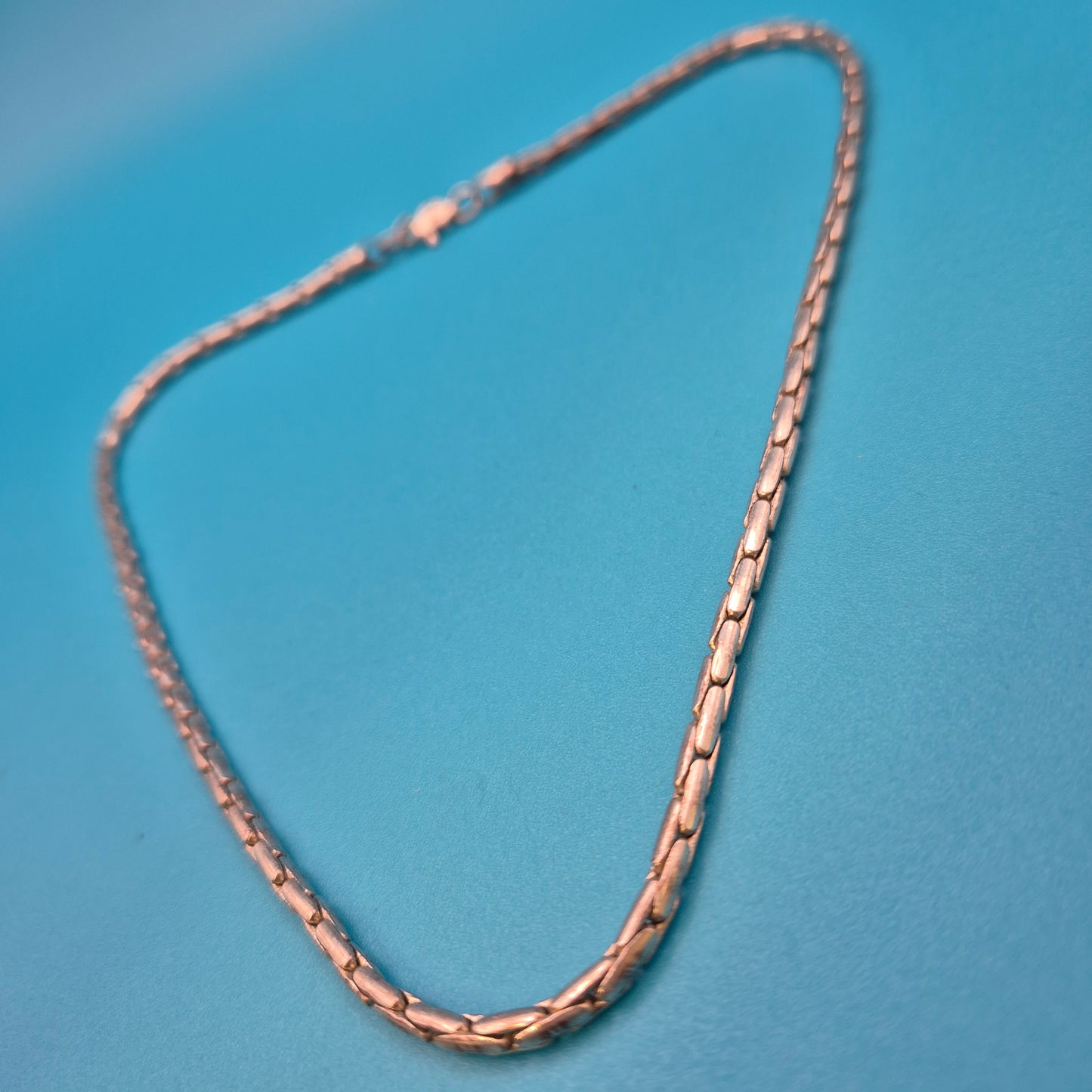 Elegante Vintage Kette Rundpanzer glänzend