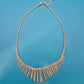 Vintage Statement Collier mit Strass-Fransen im Glamour-Stil