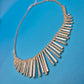 Vintage Statement Collier mit Strass-Fransen im Glamour-Stil